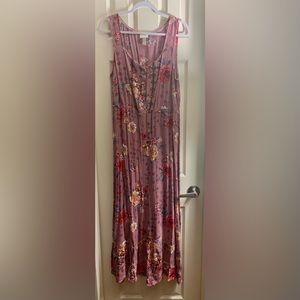 Knox Rose Dress floral pink XL